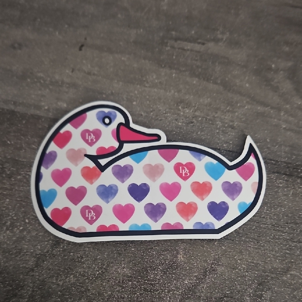 Dooney & Bourke Heart Pattern Duck Sticker
